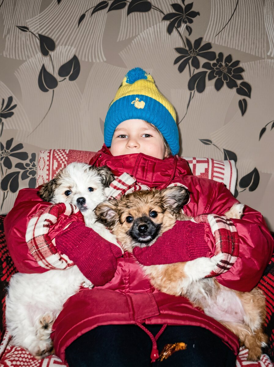 Виолетта со щенками